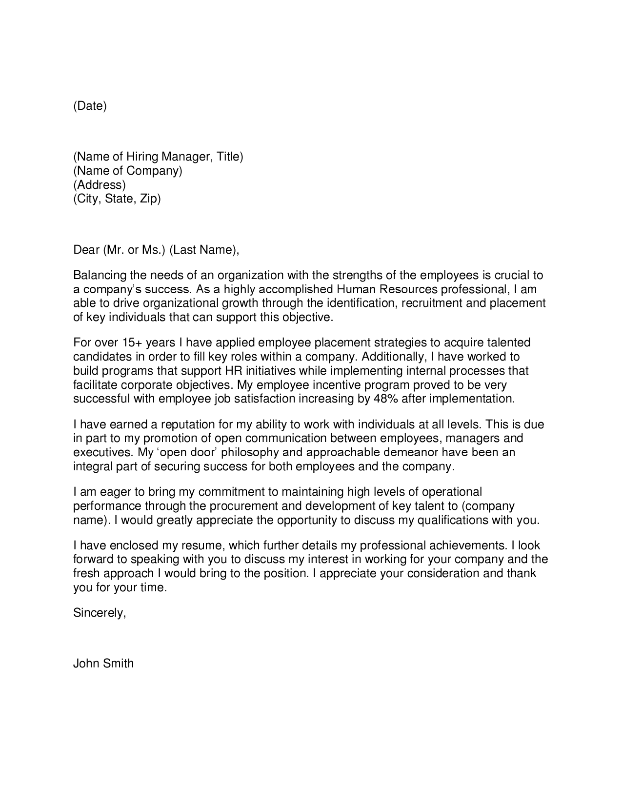 Sample cover letter customer service