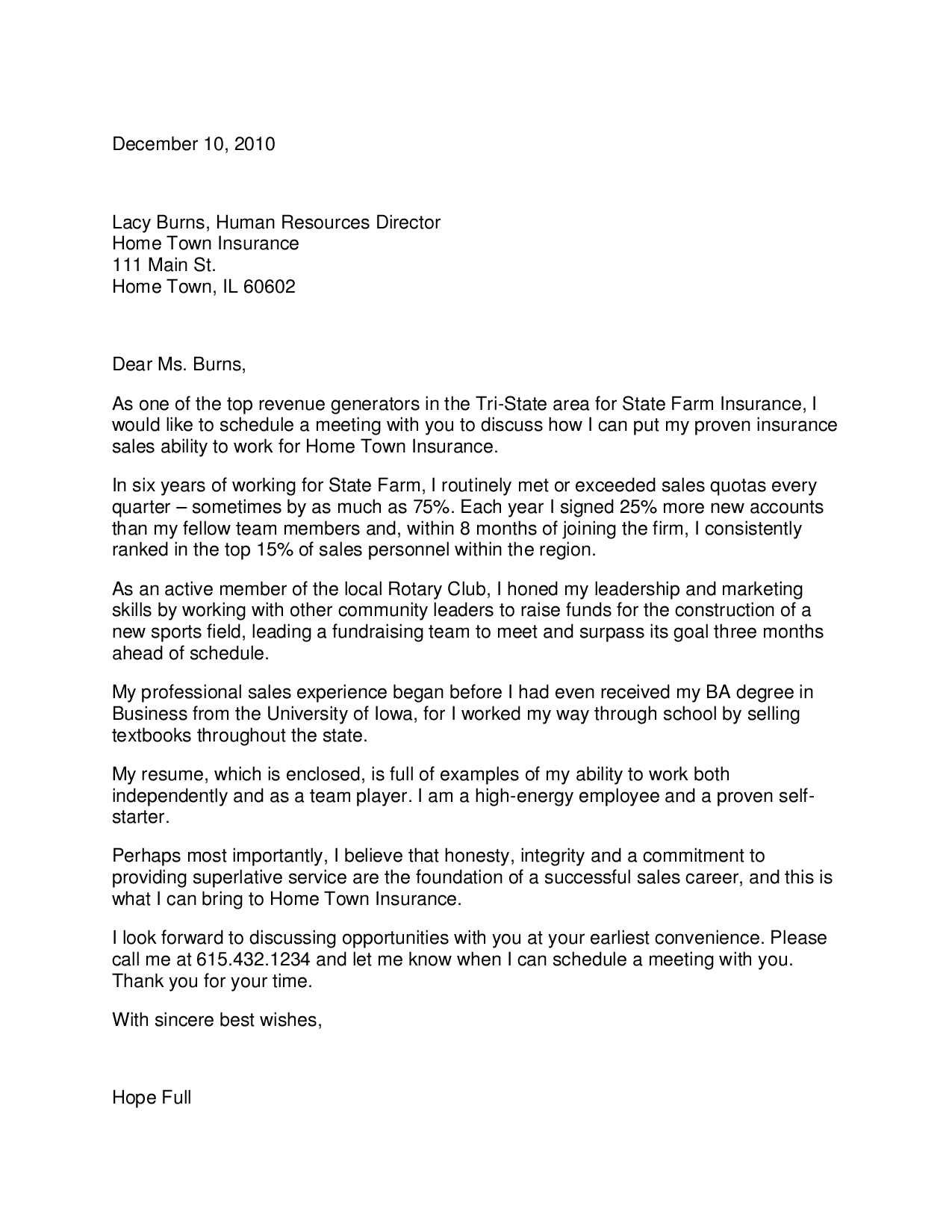 Sample cover letter for community relations coordinator