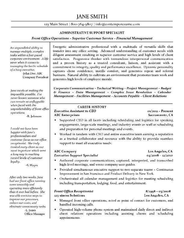 Executive Assistant Resume