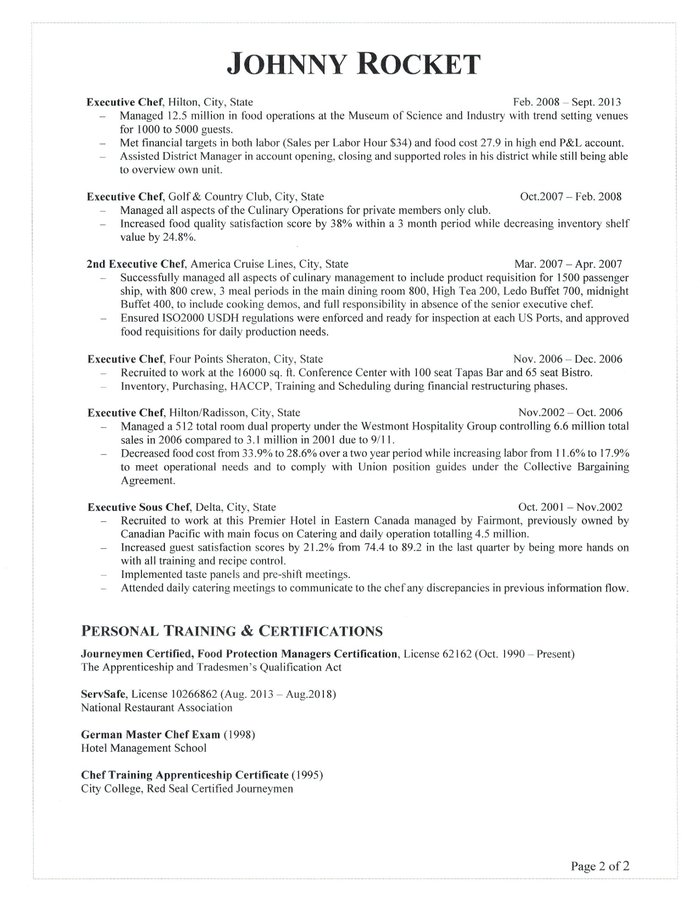 Executive Chef Cover Letter Template - 100+ Cover Letter ... (700 x 910 Pixel)